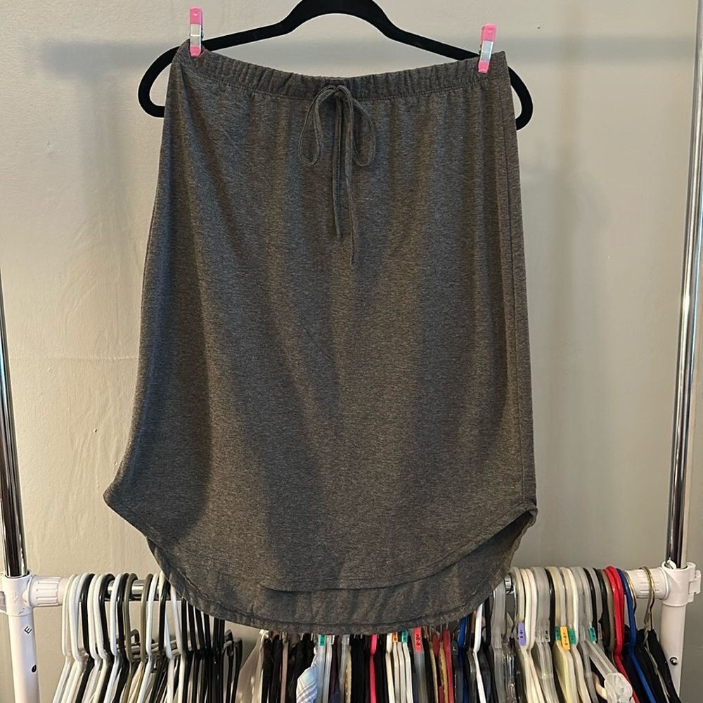 Dark Grey Casual Skirt